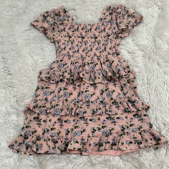 🎾 Chelsea & Violet Girls Ruffle Floral Dress - Picture 2 of 3